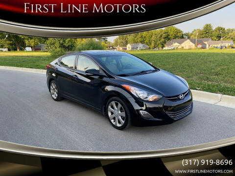 2013 Hyundai Elantra for sale at First Line Motors in Brownsburg IN