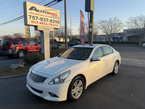 2011 Infiniti G37 Sedan for sale at AutoPro Virginia LLC in Virginia Beach VA