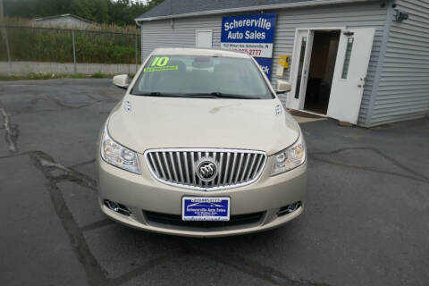 2010 Buick LaCrosse for sale at SCHERERVILLE AUTO SALES in Schererville IN