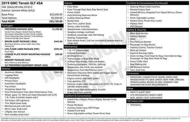 2019 GMC Terrain SLT