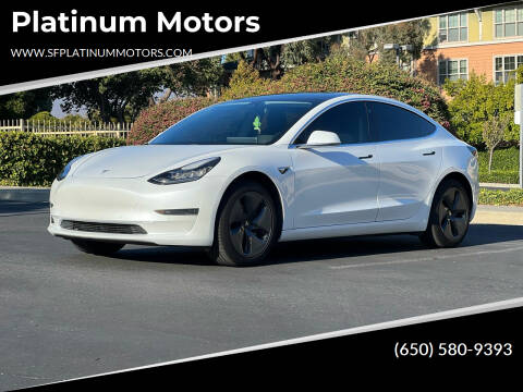 2019 Tesla Model 3 for sale at Platinum Motors in San Bruno CA
