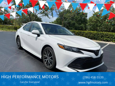 2021 Toyota Camry for sale at HIGH PERFORMANCE MOTORS in Hollywood FL