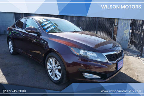 2012 Kia Optima for sale at WILSON MOTORS in Stockton CA