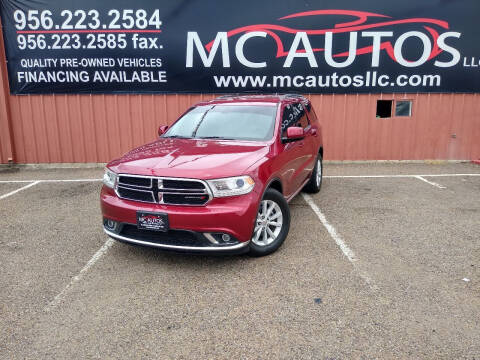 2015 Dodge Durango for sale at MC Autos LLC in Pharr TX