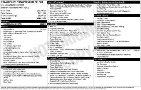 2024 Infiniti QX80 Premium Select