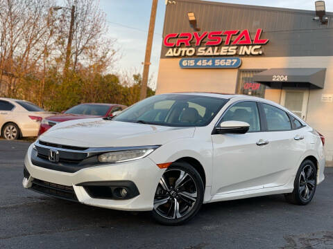 2017 Honda Civic for sale at Crystal Auto Sales Inc in Nashville TN