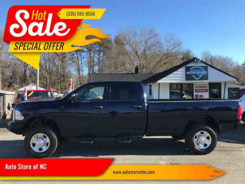 2017 RAM 3500 for sale at Auto Store of NC in Walkertown NC