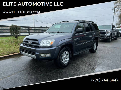 2004 Toyota 4Runner for sale at ELITE AUTOMOTIVE LLC in Alpharetta GA