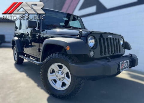 2016 Jeep Wrangler Unlimited for sale at Auto Republic Fullerton in Fullerton CA