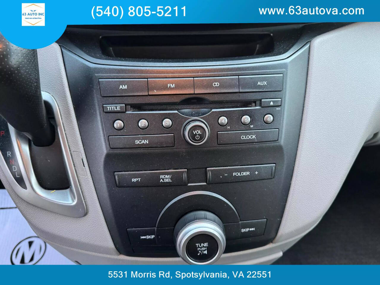 2012 Honda Odyssey for sale at 63 Auto Inc in Spotsylvania, VA