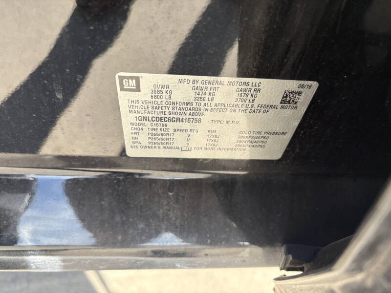 2016 Chevrolet Tahoe Police