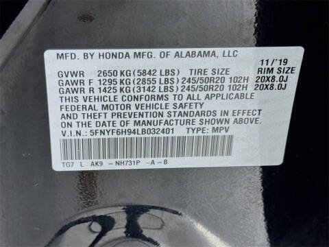 2020 Honda Pilot Touring