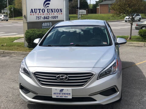 2016 Hyundai Sonata for sale at Auto Union LLC in Virginia Beach VA
