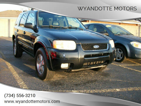 2003 Ford Escape for sale at Wyandotte Motors in Wyandotte MI