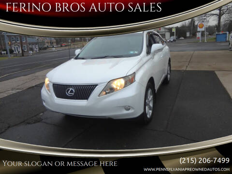 2010 Lexus RX 350 for sale at FERINO BROS AUTO SALES in Wrightstown PA