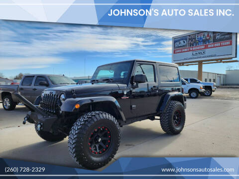 2012 Jeep Wrangler for sale at Johnson's Auto Sales Inc. in Decatur IN