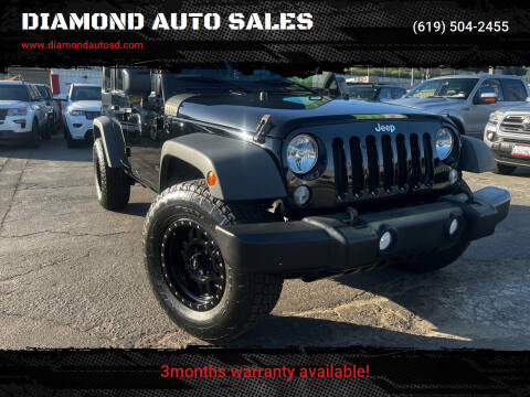 2015 Jeep Wrangler Unlimited for sale at DIAMOND AUTO SALES in El Cajon CA