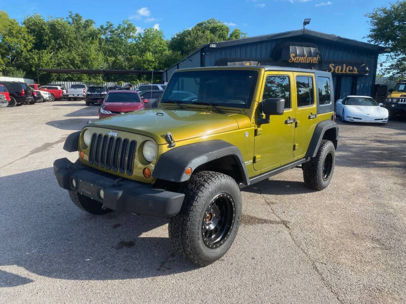 2008 Jeep Wrangler Unlimited for sale at Sandoval Auto Sales in Houston TX