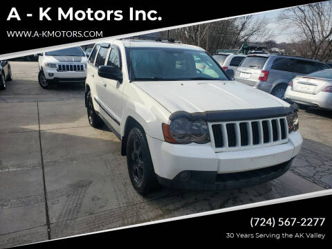 2010 Jeep Grand Cherokee for sale at A - K Motors Inc. in Vandergrift PA