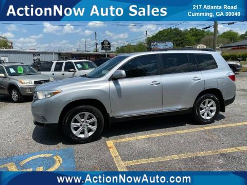 2013 Toyota Highlander for sale at ACTION NOW AUTO SALES in Cumming GA