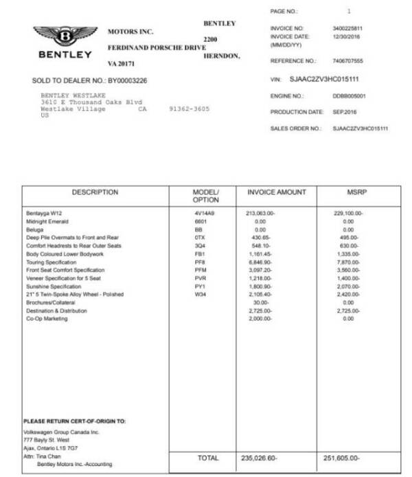 2017 Bentley Bentayga