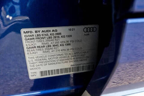 2022 Audi SQ5 Sportback 3.0T quattro Premium Plus