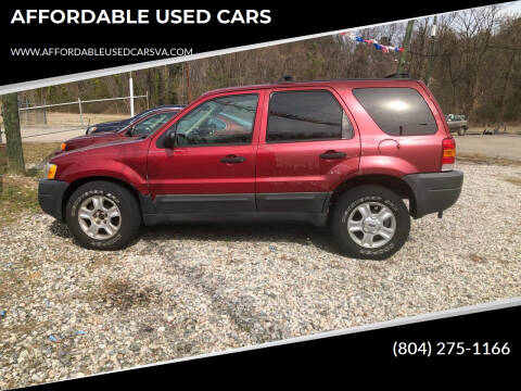 2003 Ford Escape for sale at AFFORDABLE USED CARS in North Chesterfield VA
