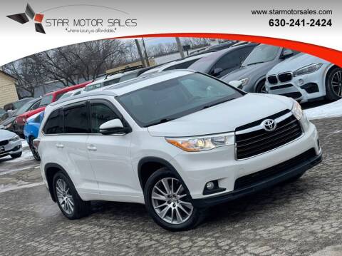 2015 Toyota Highlander for sale at Star Motor Sales in Downers Grove IL