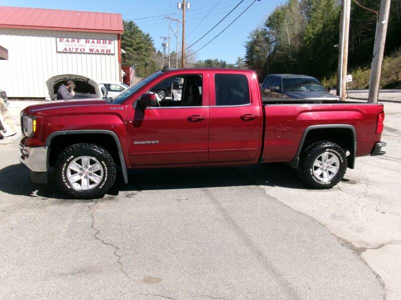 2016 GMC Sierra 1500 for sale at East Barre Auto Sales, LLC in East Barre VT