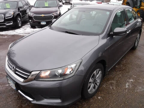 2013 Honda Accord for sale at J & K Auto in Saint Bonifacius MN