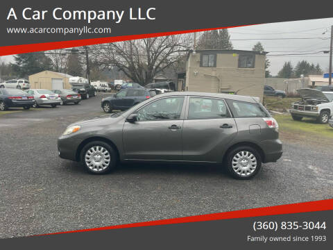 2008 Toyota Matrix for sale at A Car Company LLC in Washougal WA