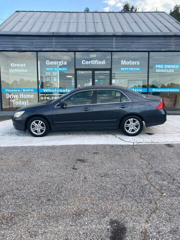 2006 Honda Accord for sale at Georgia Certified Motors in Stockbridge GA