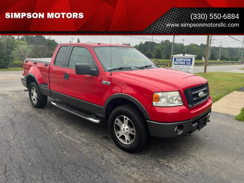 2007 Ford F-150 for sale at SIMPSON MOTORS in Youngstown OH