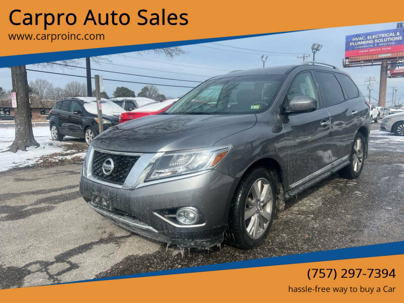 2015 Nissan Pathfinder for sale at Carpro Auto Sales in Chesapeake VA