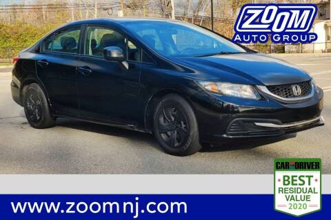 2013 Honda Civic for sale at Zoom Auto Group in Parsippany NJ