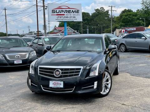 2013 Cadillac ATS for sale at Supreme Auto Sales in Chesapeake VA