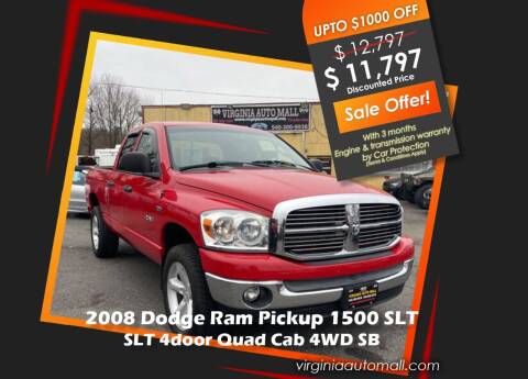 2008 Dodge Ram Pickup 1500 for sale at Virginia Auto Mall in Woodford VA