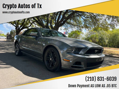 2014 Ford Mustang for sale at Crypto Autos of Tx in San Antonio TX