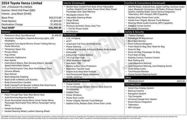 2024 Toyota Venza Limited