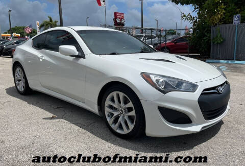 2013 Hyundai Genesis Coupe for sale at AUTO CLUB OF MIAMI, INC in Miami FL