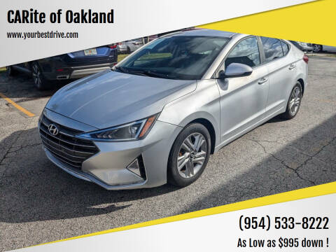 2019 Hyundai Elantra for sale at CARite of Oakland in Oakland Park FL