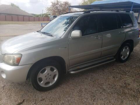 2005 Toyota Highlander for sale at HAYNES AUTO SALES in Weatherford TX