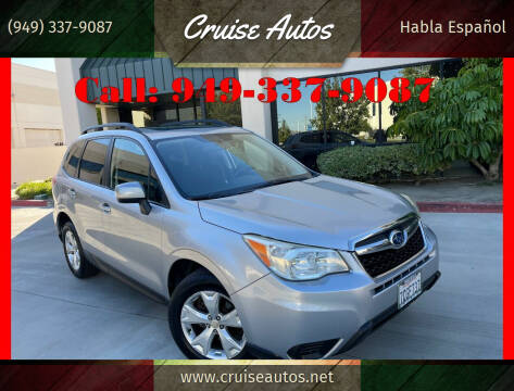 2014 Subaru Forester for sale at Cruise Autos in Corona CA