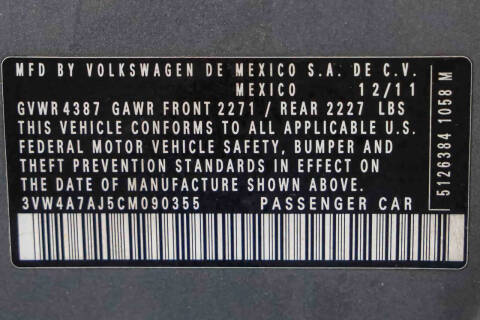 2012 Volkswagen Jetta