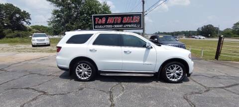 2015 Dodge Durango for sale at T & G Auto Sales in Florence AL
