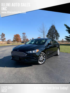 2017 Ford Fusion Hybrid for sale at ILLINI AUTO SALES in Urbana IL