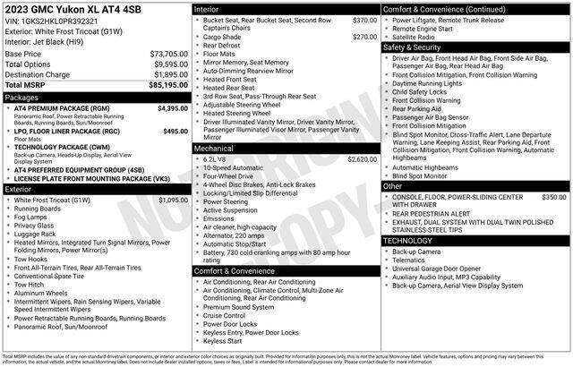 2023 GMC Yukon XL AT4