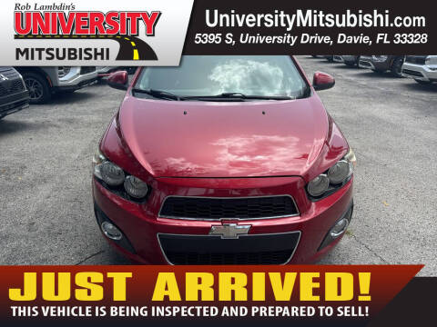 2015 Chevrolet Sonic for sale at University Mitsubishi in Davie FL