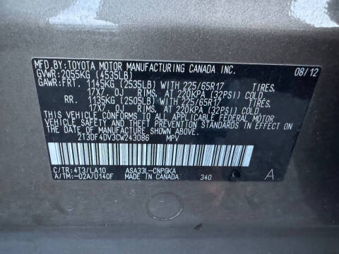 2012 Toyota RAV4 Limited