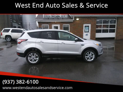 2017 Ford Escape for sale at West End Auto Sales & Service in Wilmington OH